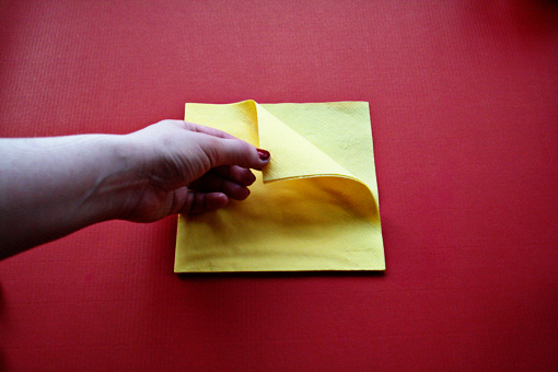 |how to fold brown napkins